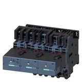 Contactor assembly for star-delta (wye-delta) start AC-3, 11 kW/400 V, 110 V AC 50/60 Hz,