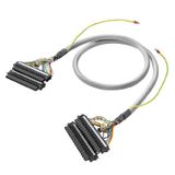 PLC-wire, Digital signals, 32-pole, Cable LiYCY, 8 m, 0.25 mm²