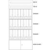 BP-F-NN-1000/20-12Z Eaton xEnergy Basic meter cabinet equipped