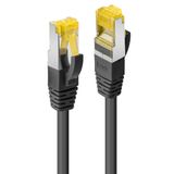 1m RJ-45 S/FTP LSZH Cable, Black 10pcs Cat.6A Plug, Cat.7 raw cable