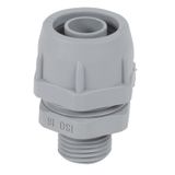 UNIVERSALE-Straight connector M16 D12 Grey RAL7001
