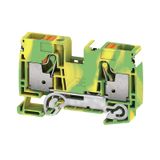 PE terminal, PUSH IN, 16 mm², Green/yellow