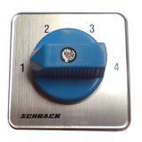 4 step Selector switch 2 pole, 20A, without 0 pos, 1-2-3-4