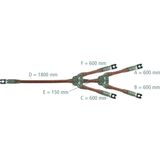 Earthing and short-circuiting cable 4-pole 120mm² with crimped cable l