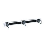 19" cable routing panel 1U RAL9005 black