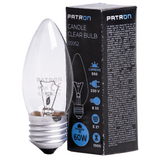 Incandescent Bulb E27 60W B35 230V CL Patron