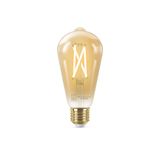 OCTO WiZ Connected ST64 Tunable White Smart Filament Lamp Amber E27 7W