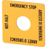 SQT11 Eaton Moeller® series RMQ16 Accessory Emergency-Stop label