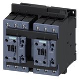 Reversing contactor assembly, AC-3, 18.5 kW/400 V, 24 V AC, 50/60 Hz, 3-pole, S2