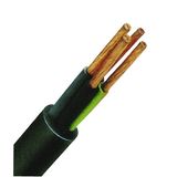 PVC Sheathed Wire YMS -J 3x1,5 black, fine stranded