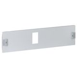 Metal faceplate XL³ 800/4000 - DPX³ 160 horizontal - 1/4 turn - 24 mod