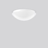 Flat Polymero IP44, white, on/off Ceiling and wall luminaires, D 420 H