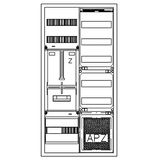 Z„hlerverteiler 1xZF, H=1100 B=550 T=210mm, 1xVF, APZ