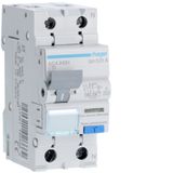 Differential circuit breaker 1P+N 10A, 10mA, C 6kA, type A