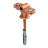 113 B-MS-HD 8-10 Cable bracket Rd 8–10 mm with wood screw, plastic anchor