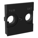 CLASSIA - COVER TV/R-SAT 2 MODULES BLACK