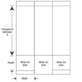 WSLM33 WRITE ON CBL MRKR 1X2-3/4 3/CARD