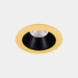 Downlight Play Deco Symmetrical Round Fixed 12W LED warm-white 3000K CRI 90 44.6º Gold/Black IP54 1256lm