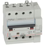 Monoblock differential circuit breaker DX³6000 10kA high inlet screw automatic high outlet 4P 400V~ - 25A - typeAC 30mA