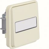 Change-over switch insert w. rocker and labelling field, illuminated, 
