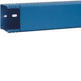 Slotted panel trunking made of PVC BA6 60x60mm blue