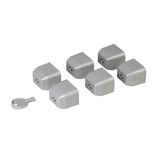 Set of 6 locking caps for C19 standard outlet + 1 key for PDU