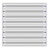 Flush-mount. distribution board 5U-24K,H:1195 W:1230 D:250mm