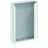 A49 ComfortLine A Wall-mounting cabinet, Surface mounted/recessed mounted/partially recessed mounted, 432 SU, Isolated (Class II), IP44, Field Width: 4, Rows: 9, 1400 mm x 1050 mm x 215 mm