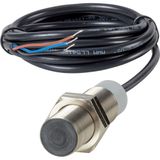 Proximity switch, E57G General Purpose Serie, 1 NC, 3-wire, 10 - 30 V DC, M18 x 1 mm, Sn= 8 mm, Flush, PNP, Stainless steel, 2 m connection cable