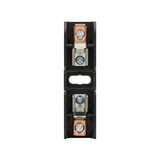 Eaton Bussmann series BG open fuse block, 600 Vac, 600 Vdc, 1-15A, Box lug, Single-pole