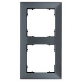 Two gang frame 55x55mm, anthracite