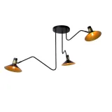 PEPIJN Ceiling Light 3xE14 Black/Gold