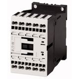 Contactor, 3 pole, 380 V 400 V 5.5 kW, 1 N/O, 24 V 50 Hz, AC operation, Spring-loaded terminals