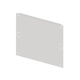 Blind front plate 2B10 in sheet steel