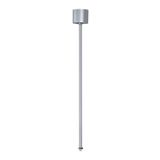 EUTRAC pendant rod fixed for 3-phase track, 60cm, silvergrey