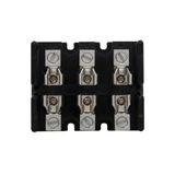 Eaton Bussmann series Class T modular fuse block, 300 Vac, 300 Vdc, 31-60A, Box lug, Three-pole