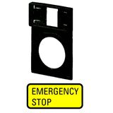 Carrier, +label, emergency-Stop