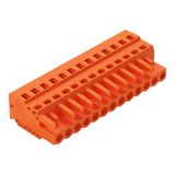 1-conductor female connector CAGE CLAMP® 2.5 mm² orange