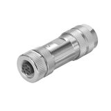 Round plug (field customisable), Screw connection, M12, 6 - 8 mm, Numb