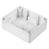 WALL-MOUNTING BOX - FOR COMPACT SELF-SUPPORTING PLATE - 3+3 GANG - CLOUD WHITE - SYSTEM