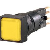 Indicator light, raised, yellow, +filament lamp, 24 V