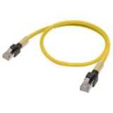 Ethernet patch cable, F/UTP, Cat.6A, LSZH (Yellow), 1 m