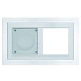 LED-lichtframe, 2voudig, wit licht,deep zwart