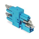 3-way distribution connector 2-pole Cod. I blue