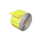 Device marking, Self-adhesive, halogen-free, 60 mm, Polyester, yellow