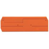 End and intermediate plate 2.5 mm thick orange
