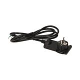 Flat Plug black with wire 1.5m AE-1312/B Orno