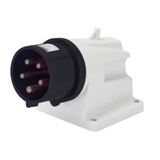 90° ANGLED SURFACE MOUNTING INLET - IP44 - 3P+N+E 32A 480-500V 50/60HZ - BLACK - 7H - SCREW WIRING