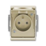 5598-2069 S Double socket outlet with earthing pins, with hinged lids, IP 44, for multiple mounting, with surge protection