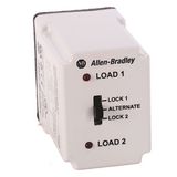 Allen-Bradley, 700-HTA Alternating Relay, DPDT (2 control switch), 240V AC, w/o selector switch.